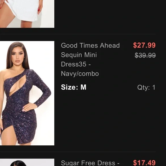 Fashion Nova | Dresses | Blue Sequin Dress | Poshmark